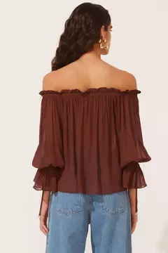 BLUSA FIORELA MARROM - loja online
