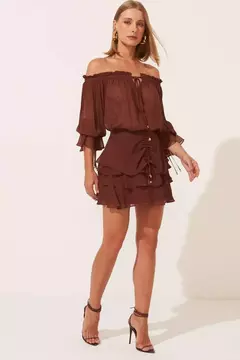 SAIA FIORELA MARROM - comprar online