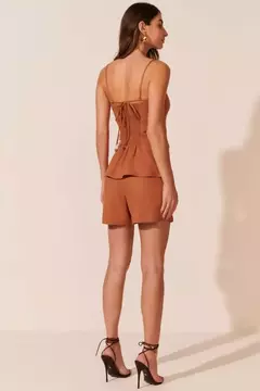 Shorts Leda Marrom - Zene Boutique