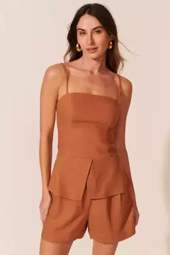 Shorts Leda Marrom na internet