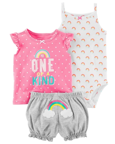 Set 3 piezas Body, Remera y Short