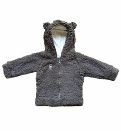 Campera Teddy Sherpa Gris