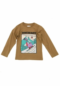 REMERA DINO MANGA LARGA