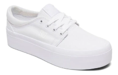 DC SHOES TS PLATFORM WHITE - comprar online