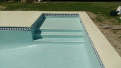 Imagen de Venecitas Biseladas Celeste Claro 2x2cm Pileta Piscina Baño 1m2
