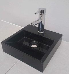 Mini Bacha de Apoyo de 31x31 cm Negra - Mundo Vanitory