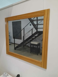 Espejo 80x70cm Color Miel marco Madera - Mundo Vanitory