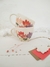 Set tazas con flores