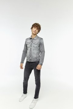 campera jeans flat grey bensimon - comprar online