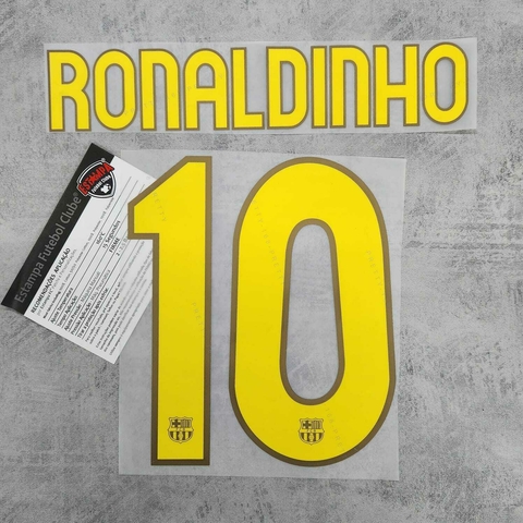 Nameset 10 Ronaldinho - Barcelona 2007 H