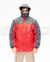 Campera Bicolor Forrada en Piel Rojo - comprar online