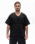 Chaqueta Sanidad Escote en V Negra