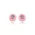 Brinco Oval Esmaltado Rosa - comprar online