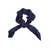 Scrunchie média cetim azul marinho
