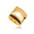 Anel Quadrado Liso Ouro