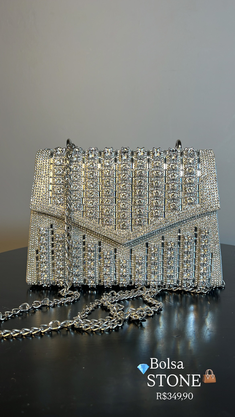 BOLSA STONE PRATA