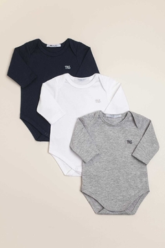 Pack de 3 Bodies Cuello Americano Me - comprar online
