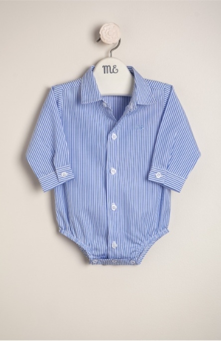 Bodie camisa Magdalena Esposito rayada celeste