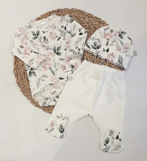 Ajuar 3 piezas recuerdo natural