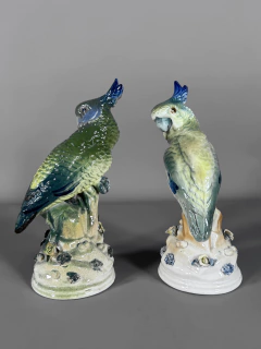 Cacatúa en porcelana italiana - tienda online