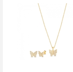 Conjunto mariposa gold