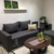 Sillon 2 cuerpos y Puf Lino