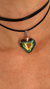 COLLAR CORAZÓN TORNASOL, REVERSIBLE