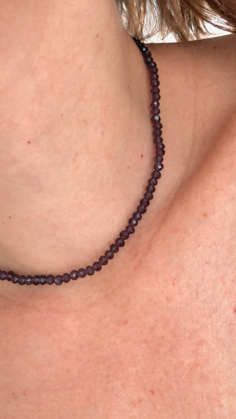 CHOKER CRYSTAL VIOLETA 40cms+5cms de extensión
