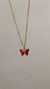 COLLAR MARIPOSA ROJA - 45cms - comprar online