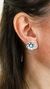 AROS FLOR PLATEADOS - PAR - comprar online
