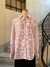 Camisa cuadros con Jabot Etiqueta negra. T: S