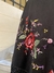 Mantón de manila negro con flores - Vintagelocasporlostrapos