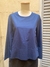 Blusa azul Ginebra. 100% algodón . Talle 1