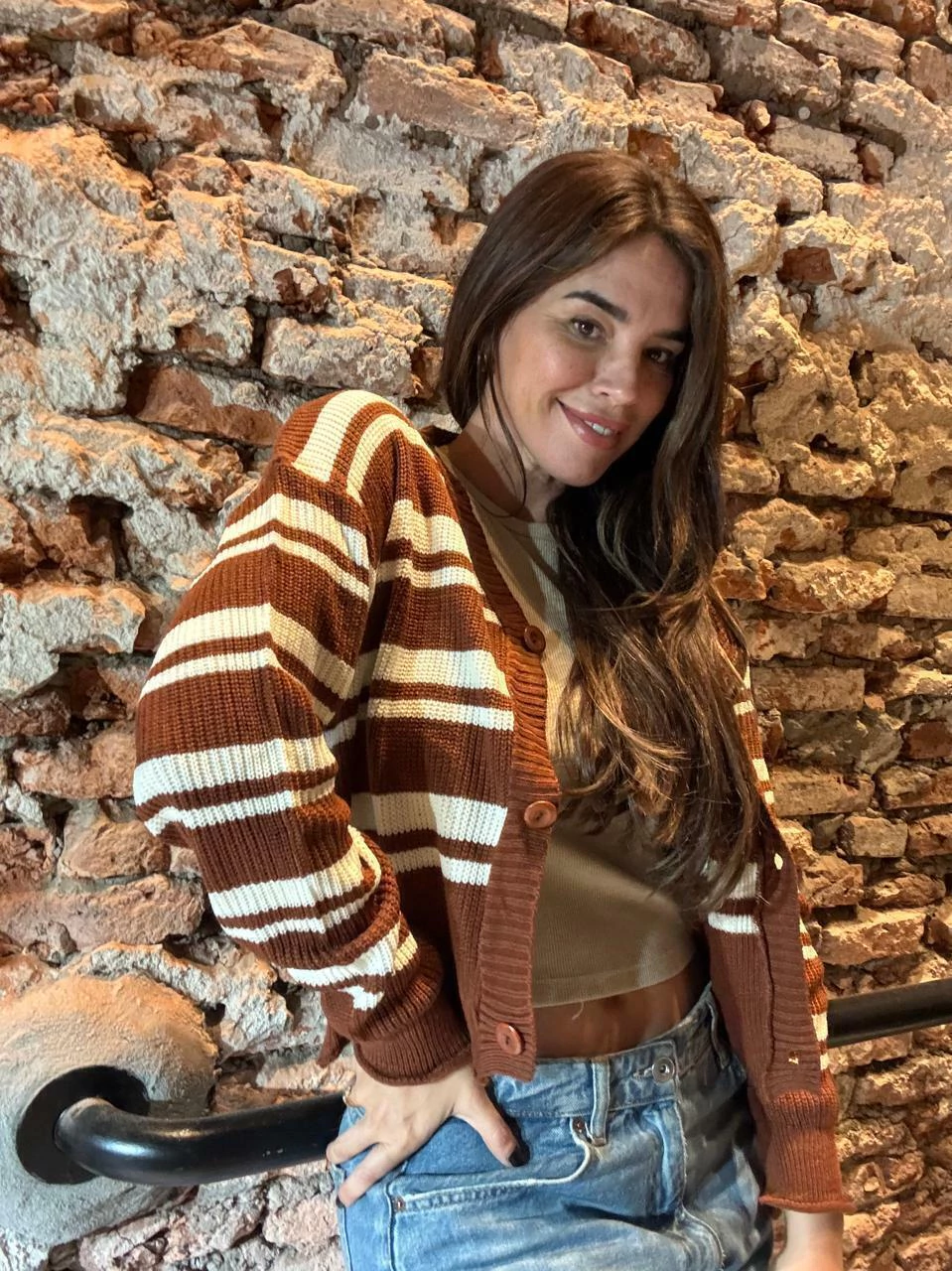 Saco Botones Brown