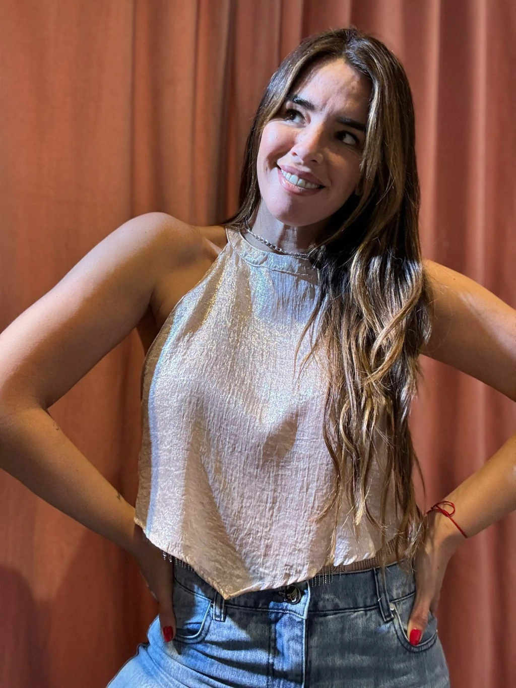 TOP PIERCE LISO LUCIA