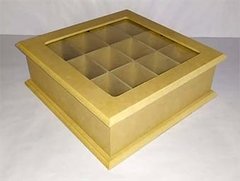 CAJA TE CON VIDRIO 12 DIV. DOBLE MOLD - 3 CUOTAS SIN INTERES - DESCUENTOS POR PAGO EFECTIVO, DEBITO Y CREDITO EN UN PAGO