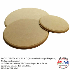 BASE REDONDA FF 9 mm No 7 40 CM - 3 CUOTAS SIN INTERES - DESCUENTOS POR PAGO EFECTIVO, DEBITO Y CREDITO EN UN PAGO