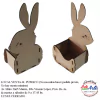 CAJON CONEJO FLORES 9X7X22CM ALT. C-LASER - comprar online