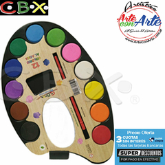 ACUARELA CBX 2,8 X 12 COLORES - 3 CUOTAS SIN INTERES - DESCUENTOS POR PAGO EFECTIVO, DEBITO Y CREDITO EN UN PAGO