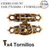 CIERRE COD.787 TAM.27X16MM + 4 TORNILLOS - 3 CUOTAS SIN INTERES - DESCUENTOS POR PAGO EFECTIVO, DEBITO Y CREDITO EN UN PAGO