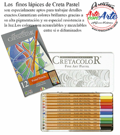 CRETACOLOR LAPIZ TIZA PASTEL FINE ART 12UNID. COD.470-12 --- 3 CUOTAS SIN INTERES - DESCUENTOS POR PAGO EFECTIVO, DEBITO Y CREDITO EN UN PAGO