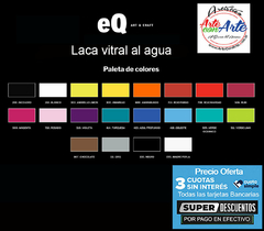 COMBO 4 LACA VITRAL AL AGUA 37CC EQ ARTE + 1 DELINEADOR NEGRO 40 CC- PRECIO COMBO - 3 CUOTAS SIN INTERES - DESCUENTOS PAGO EFECTIVO, DEBITO Y CREDITO EN UN PAGO - comprar online