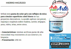 TEXTURA HIERRO MICACEO ETERNA 200 ML- 3 CUOTAS SIN INTERES - DESCUENTOS POR PAGO EFECTIVO, DEBITO Y CREDITO EN UN PAGO - comprar online