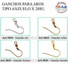 GANCHOS PARA AROS TIPO ANZUELO 288U. - 3 CUOTAS SIN INTERES - DESCUENTOS POR PAGO EFECTIVO, DEBITO Y CREDITO EN UN PAGO