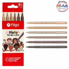 MARCADOR FILGO PINTO 6U. TONOS PIEL