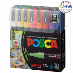 MARCADOR POSCA PC-3M 16U.PUNTA MEDIANA