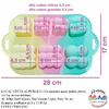 MOLDE SILICONA MS0081 - 7 CUBOS BUBBLE VELAS JABONES - comprar online