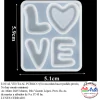 MOLDE SILICONA MS0019 - LOVE MINI + CORAZON 5,1X5,9CM - comprar online