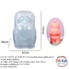 MOLDE SILICONA MS0085 - OSO ABRAZANDO CORAZÓN 3D - comprar online