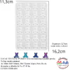MOLDE SILICONA MS0065 - 24 OSITOS MINI 11,3X16,2CM - comprar online